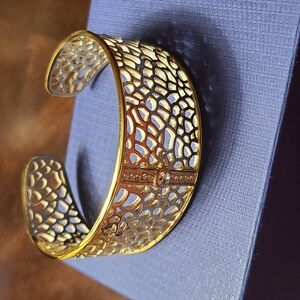 Brighton Gold Lattice Cuff Bracelet